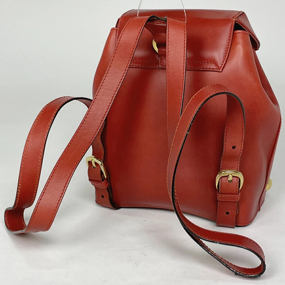Salvatore Ferragamo daypack red Daypack leather Rucksack rucksack Backpack logo